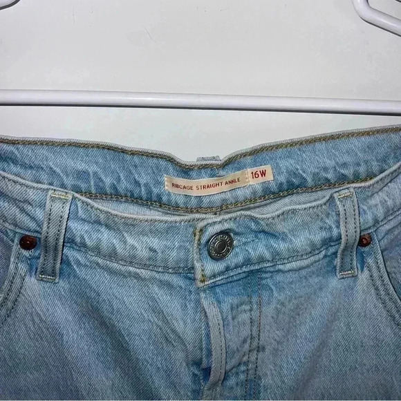 LEVIS RIBCAGE STRAIGHT ANKLE WOMEN'S JEANS SIZE 16W - Picture 3 of 16